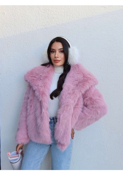 Şal Yaka Çıtçıtlı Suni Kürk fiyatları