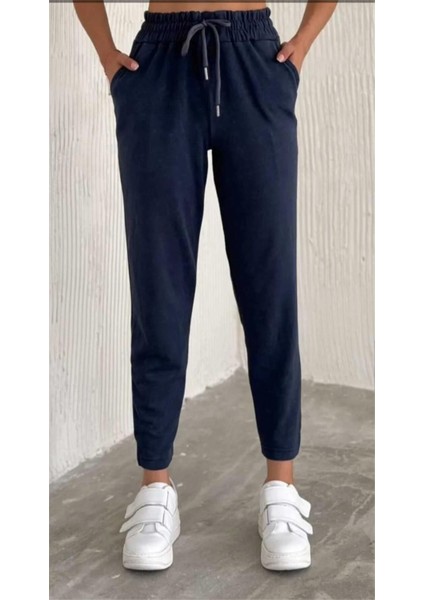 Kadın Yırtmaç Detaylı Dar Paça Modal Kumaş Eşofman Altı modelleri