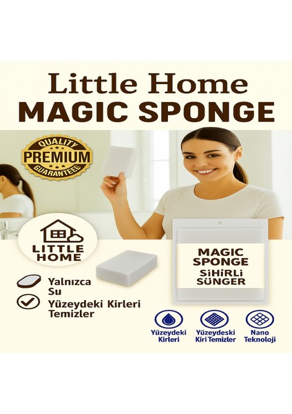 Sihirli Sünger – Güçlü ve Pratik Temizlik (3 Adet)