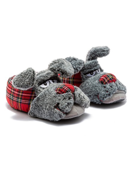 Zizu Erkek Hayvanlı Panduf Gri 41/46