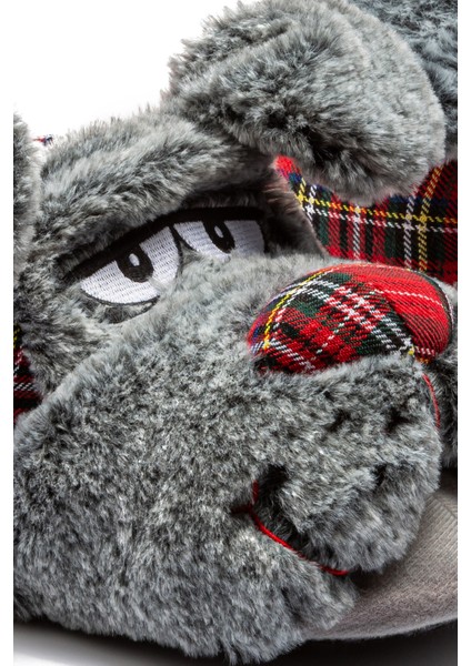 Zizu Erkek Hayvanlı Panduf Gri 41/46 fiyatları