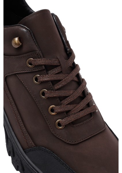 Erkek Kahverengi Bağcıklı Deri Casual Bot 25WFD6610V3