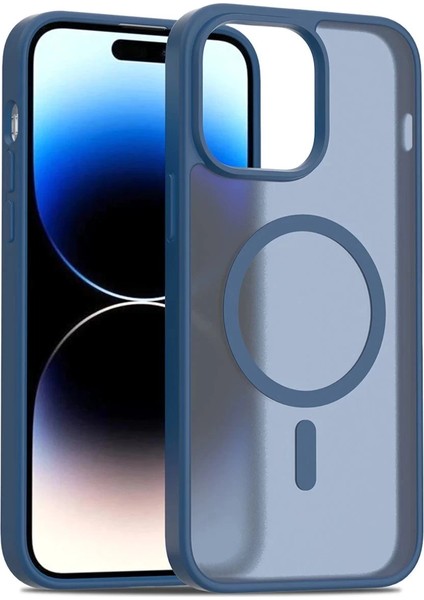 CPT90 iPhone 14 Jota Magsafe Kapak - Lacivert