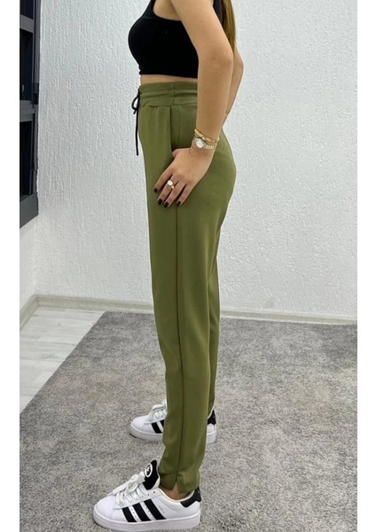 Kadın Yırtmaç Detaylı Dar Paça Modal Kumaş Eşofman Altı fiyatları