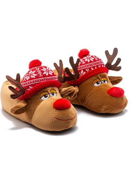 Kar Erkek Hayvanlı Panduf Kahverengi 41/46