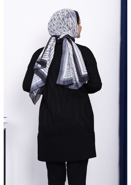 Siyah Gömlek Yaka Soğuk Iplik Triko Tunik modelleri