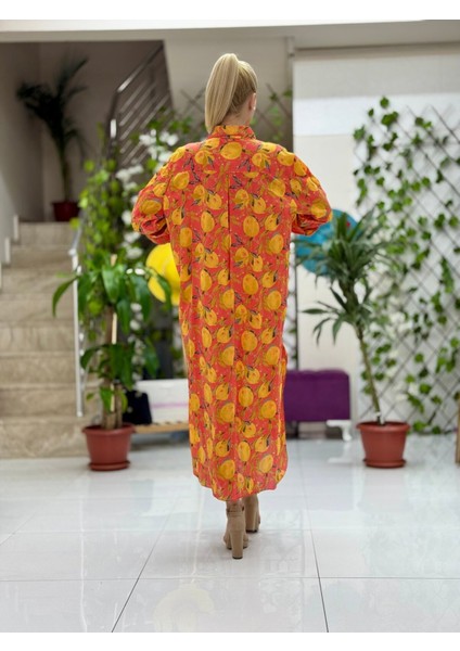 YG302003 Italyan Coton Pareo Gömlek Elbise Narçiçeği fırsatları