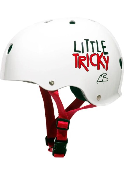 Little Tricky White Glossy Jr Çocuk Kask Yth