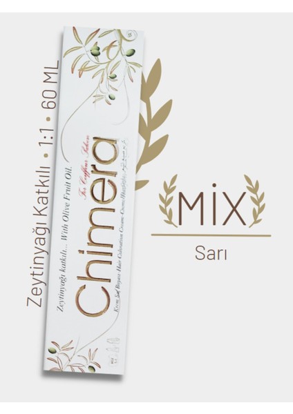 Yarı Bitkisel Saç Boyası No Mix Sarı 60ML