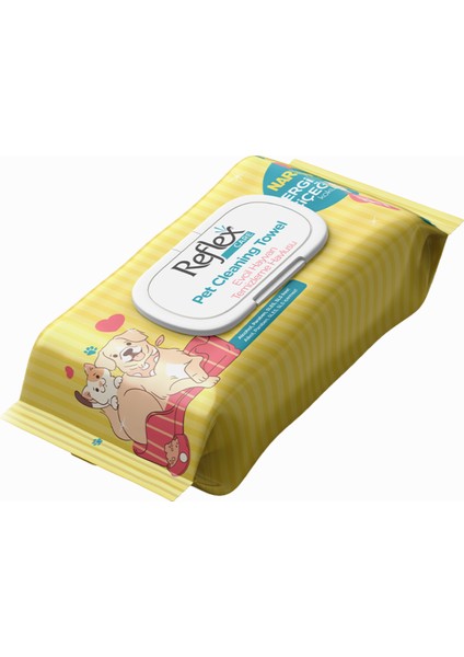 Care Nergis Kokulu Kedi ve Köpekler Için Temizleme Mendili 50LI