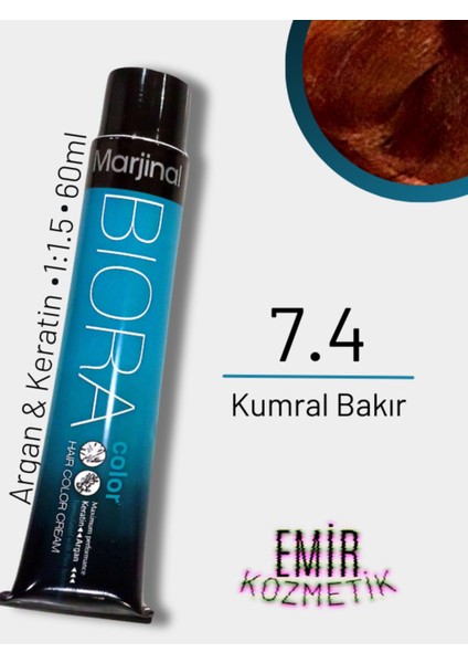 Biora Saç Boyası - 7.4 Kumral Bakır