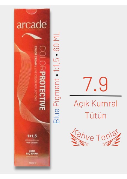Saç Boyası 7.9 - Açık Kumral Tütün 60ML