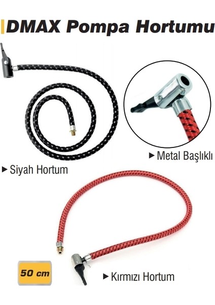 Pompa Hortumu Siyah 50 cm DMX4585