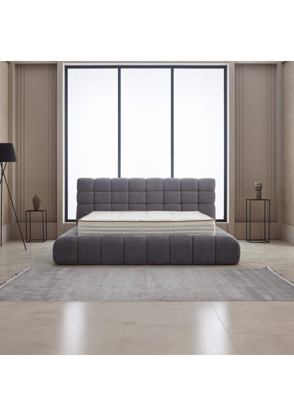 Alegria Çift Kişilik Baza Başlık Seti - Antrasit modelleri