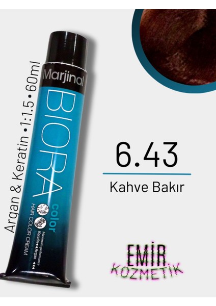 Biora Saç Boyası - 6.43 Kahve Bakır