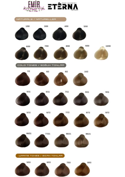 Amonyaksız Doğal Saç Boyası - 55/43 Macadamia Cevizi indirimleri