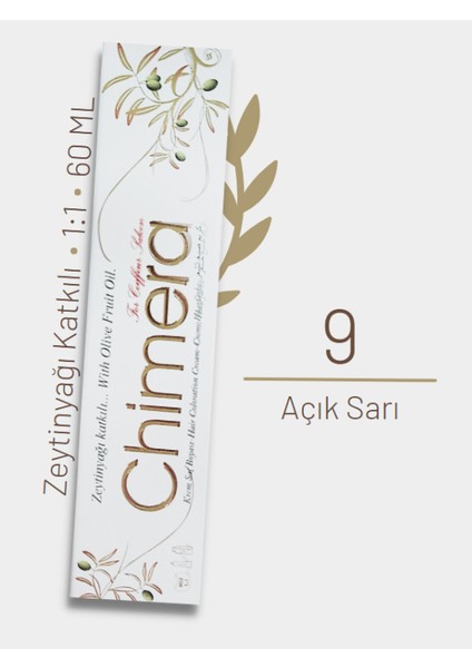 Yarı Bitkisel Saç Boyası No 9 - Açık Sarı 60ML