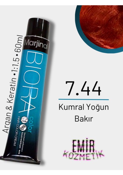 Biora Saç Boyası - 7.44 Kumral Yoğun Bakır