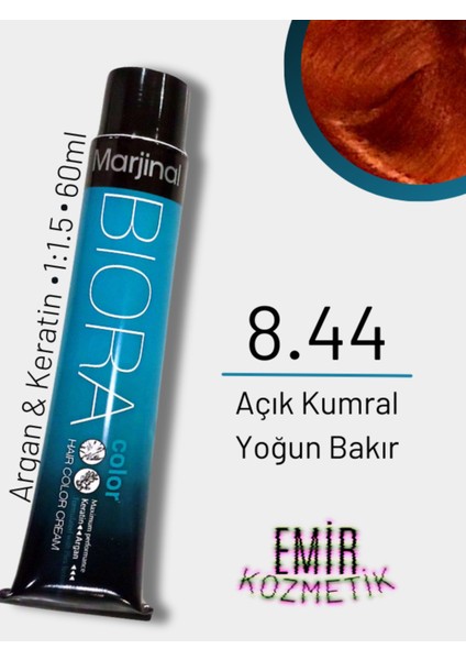 Biora Saç Boyası - 8.44 Açık Kumral Yoğun Bakır
