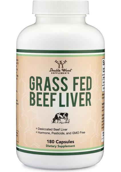 Grass Fed Beef Liver Supplement 180 Veg. Kapsül