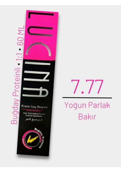 Krem Saç Boyası No 7.77 - Yoğun Parlak Bakır 60ML