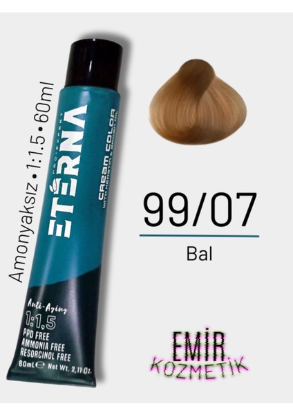 Amonyaksız Doğal Saç Boyası - 99/07 Bal