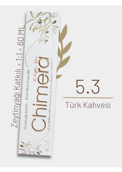 Yarı Bitkisel Saç Boyası No 5.3 - Türk Kahvesi 60ML