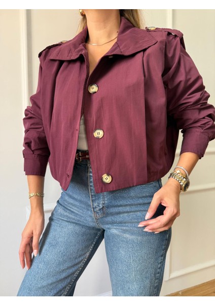 Bordo Tasarım Trençkot