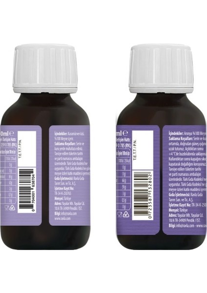 2'li Ürün - Ravla Aronya Özü 50ML / Ravla Karamürver Özü 50ML fiyatları