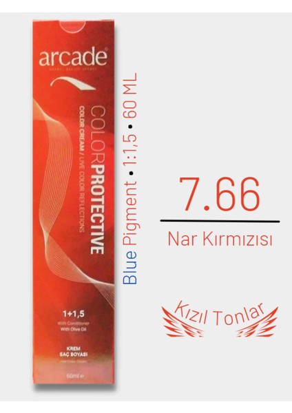 Saç Boyası 7.66 - Nar Kırmızısı 60ML
