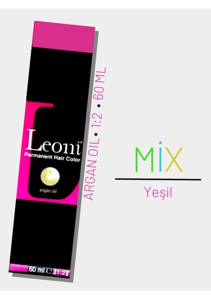 Saç Boyası No Mix Ton Yeşil