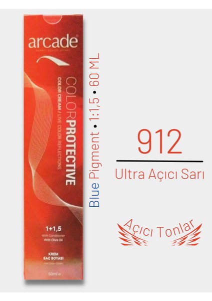 Saç Boyası 912 - Ultra Açıcı Sarı 60ML