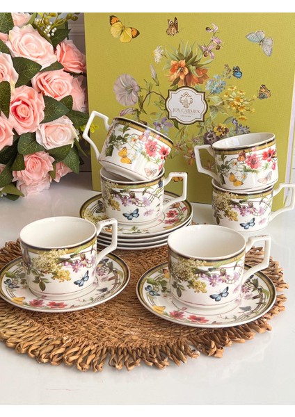 Çay Fincanı Muse Garden 6 Kişilik 12 Parça