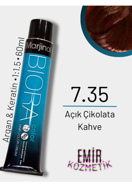 Biora Saç Boyası - 7.35 Açık Çikolata Kahve