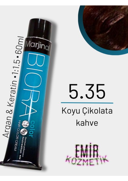 Biora Saç Boyası - 5.35 Koyu Çikolata Kahve