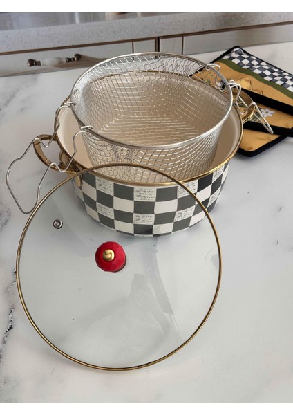 Dama Emaye Kızartma Tenceresi 22 cm fırsatları