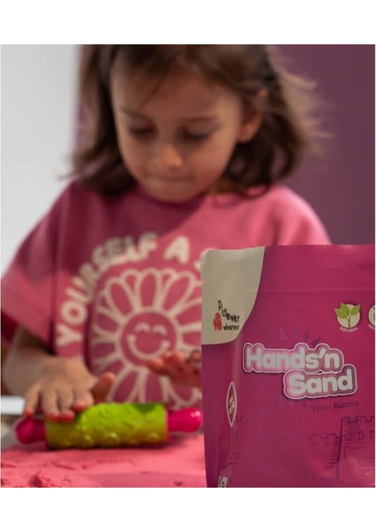 Hands'n Sand Doğal Kinetik Oyun Kumu 500GR - Pembe indirimleri
