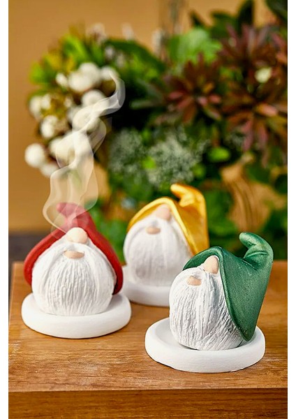 Gold Cüce Tasarım Konik Tütsülük + Tabak + Tütsü Hediyeli, Ortam Kokusu Biblo Takımı fiyatları