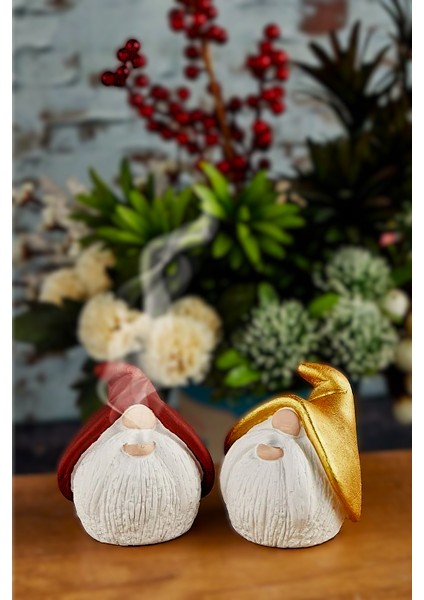 Gold Cüce Tasarım Konik Tütsülük + Tabak + Tütsü Hediyeli, Ortam Kokusu Biblo Takımı fırsatları