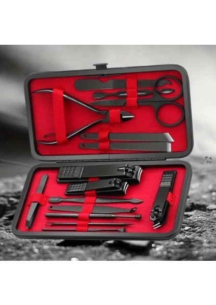 12 Parça Profesyonel Tırnak Bakım - Manikür Pedikür Seti indirimleri