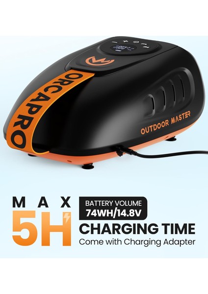 Orca Pro Elektrikli Şarjlı Sup Pompası –25 Psı Yüksek Basınç, Şişirme & Boşaltma,8 Nozul Seti indirimleri