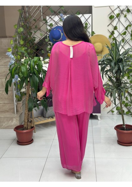 NC89061 Italyan Ipek Takım Pembe