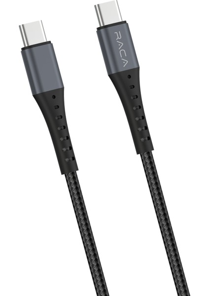 60W Type-C - Type-C 60W 1 Metre Hızlı Şarj Özellikli Örgülü Şarj ve Veri Kablosu