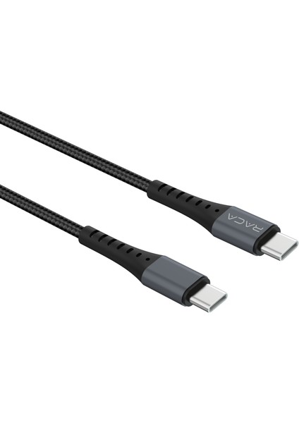 60W Type-C - Type-C 60W 1 Metre Hızlı Şarj Özellikli Örgülü Şarj ve Veri Kablosu fırsatları