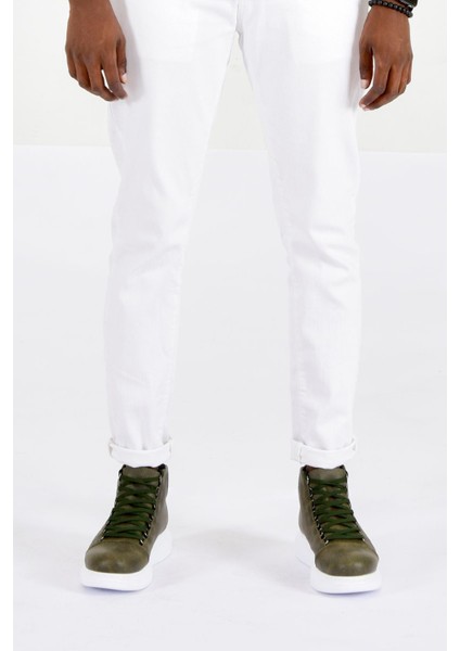 Roma Premium Kalite Bağcıklı Erkek Bot Haki Siyah fırsatları