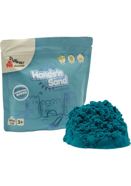 Hands'n Sand Doğal Kinetik Oyun Kumu 500GR - Mavi