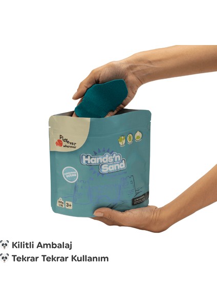 Hands'n Sand Doğal Kinetik Oyun Kumu 500GR - Mavi fırsatları