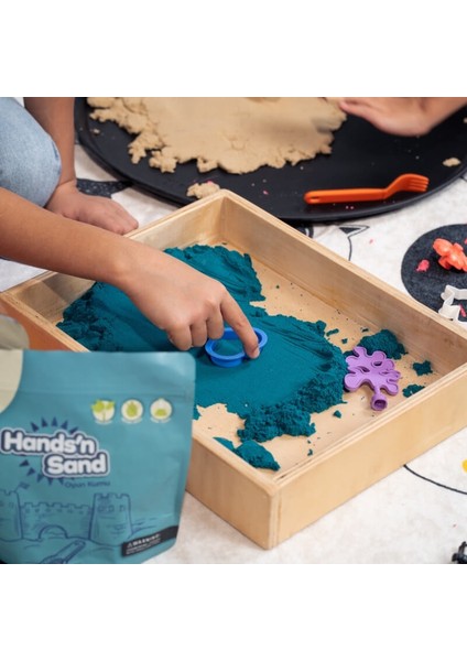 Hands'n Sand Doğal Kinetik Oyun Kumu 500GR - Mavi indirimleri