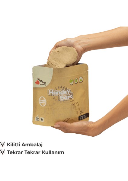 Hands'n Sand Doğal Kinetik Kum 500GR - Naturel fırsatları