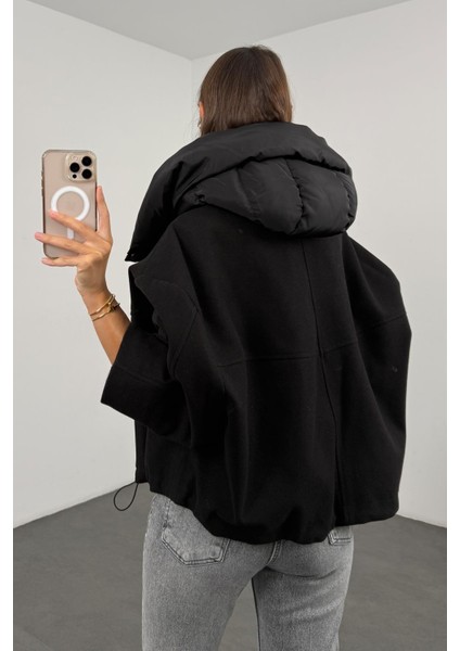 Siyah Kaşe Bomber Mont 99691 fırsatları